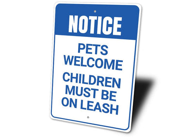 Pets Welcome Sign